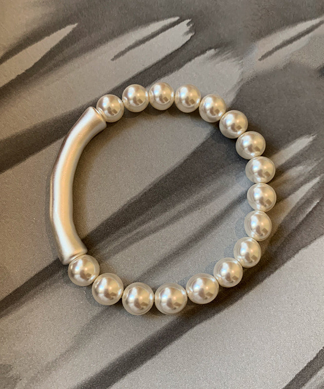 Beautiful White Pearl Bamboo Joint Bracelet