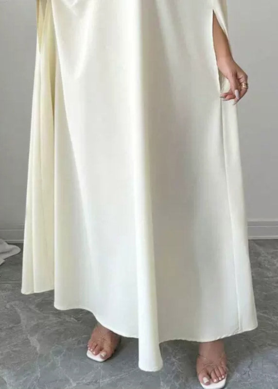 Classy White Tulle Patchwork Floral Maxi Dresses Spring