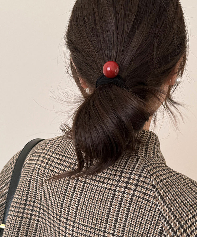 Elegant White Pearl High Elasticity Hair Tie