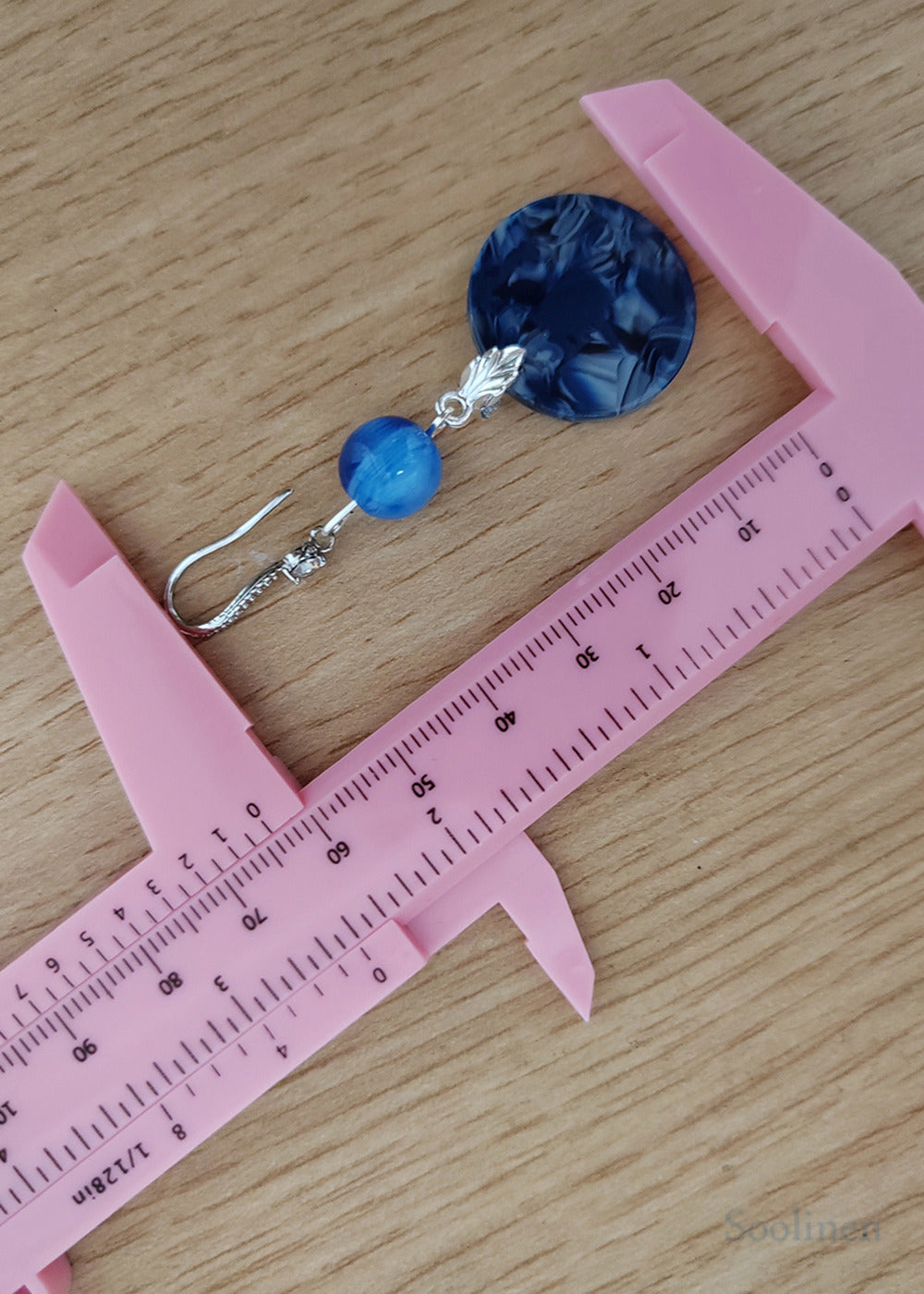 Ethnic Style Peacock Blue Paitings Fine Jade Drop Earrings