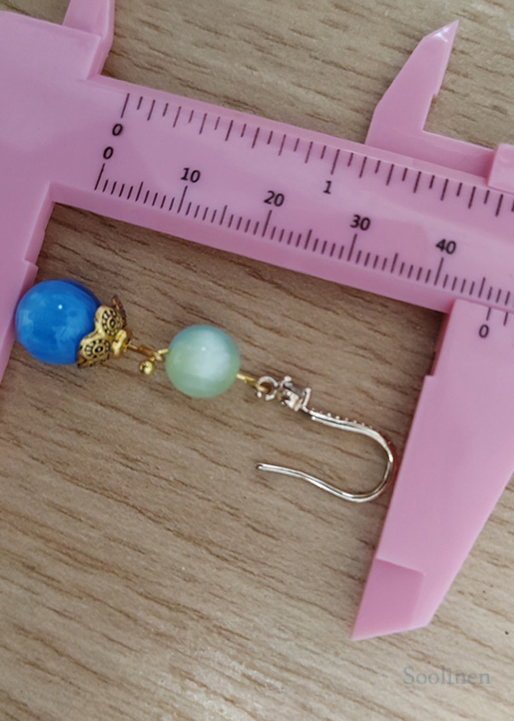 Fashion Peacock Blue Opal Zircon Drop Earrings