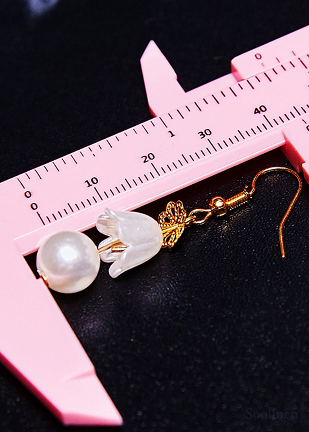 Fashion White Lily Of The Valley Pearl Drop Earrings