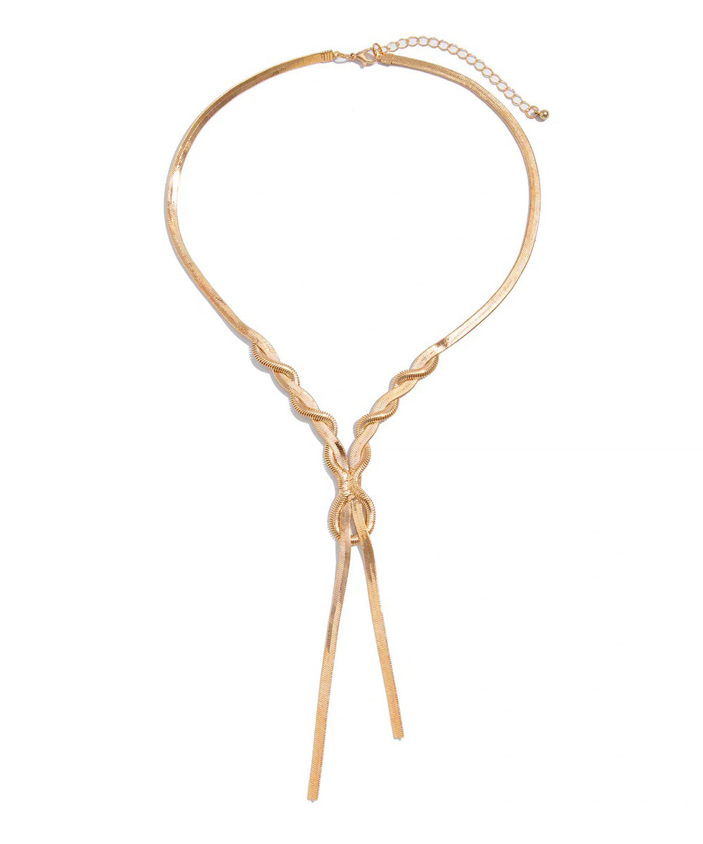 Fine Gold Copper Alloy SerpentinePrincess Necklace