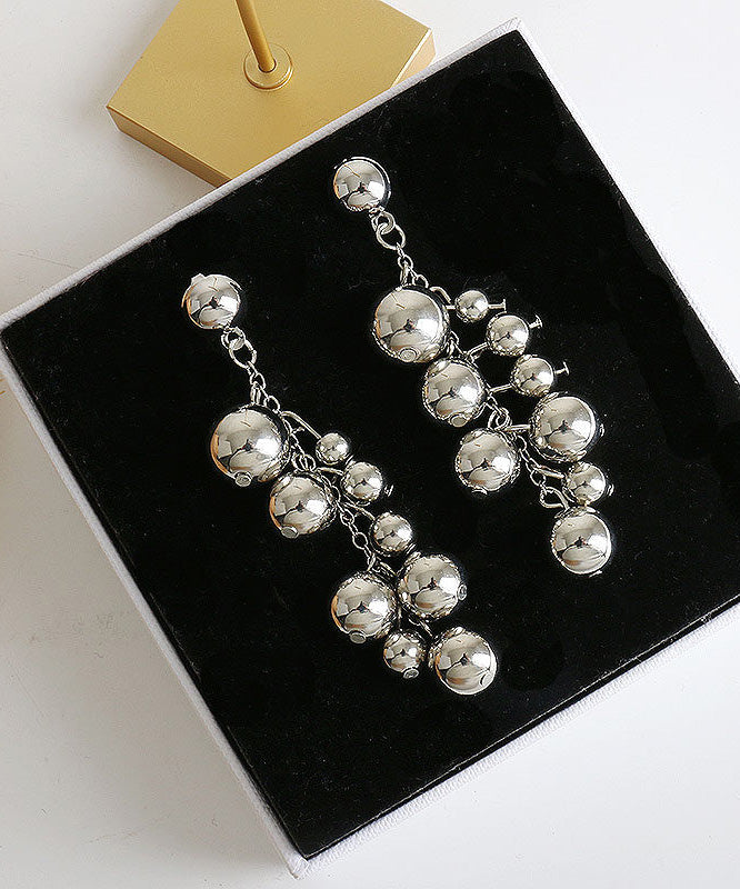 Japanese And Korean Fashion Bead Tassel Stud Earrings