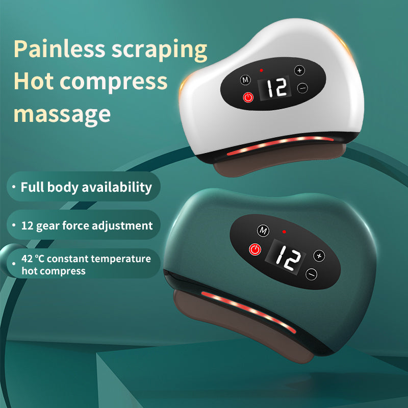 Intelligent facial lifting and shaving beauty instrument, meridian brush massage device, scraping instrument