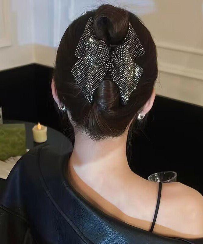 2026 New Black Alloy Zircon Hairpin