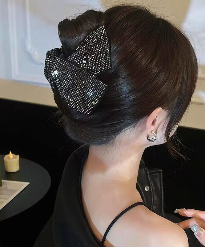 2026 New Black Alloy Zircon Hairpin