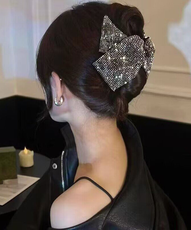 2026 New Black Alloy Zircon Hairpin