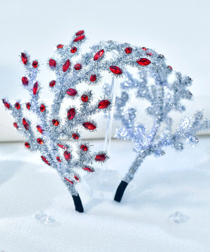 2026 New Silk Weave Crystal HairPiece