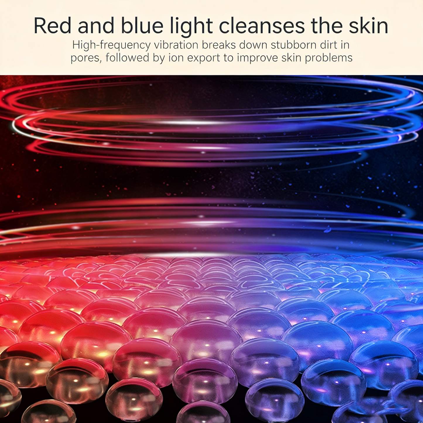 Collagen gun anti-aging beauty instrument facial v-face magic tool lifting and firming red and blue light facial multi-function introduction instrument