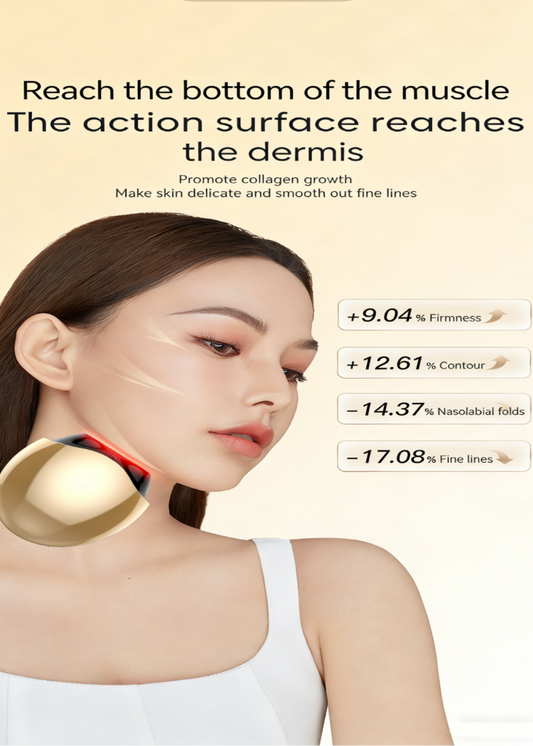 Collagen gun anti-aging beauty instrument facial v-face magic tool lifting and firming red and blue light facial multi-function introduction instrument