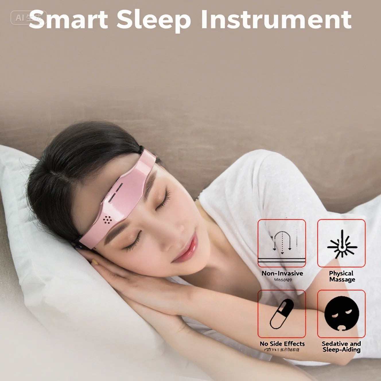 Head massager, pulse-type forehead and head massage device for sleep aid