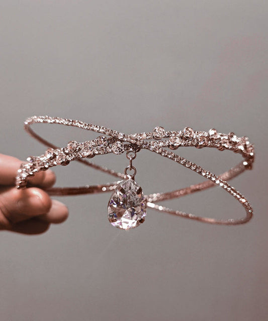 Beautiful Silvery Sparkling Zircon Choker