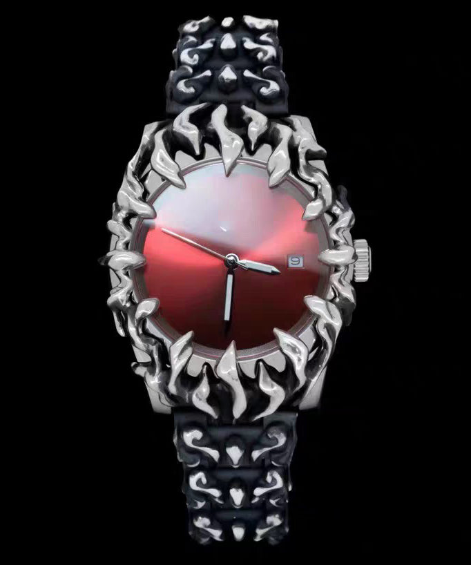 Bohemian Green Stainless Steel Alloy Quartz Movement Alien Men Watches