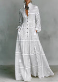 2026 Art Color Block Long Maxi Dress