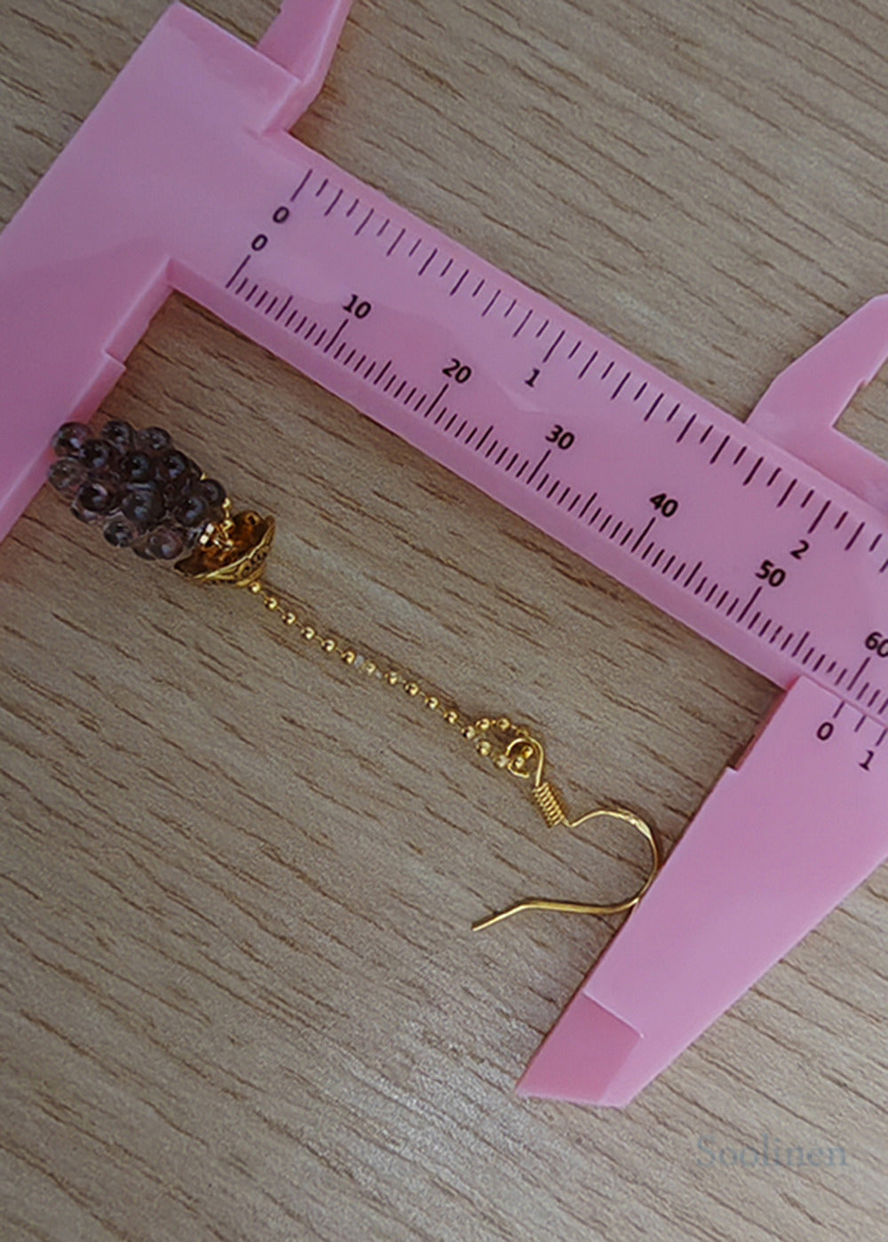 Boho Grapes Acrylic Long Tasseled Drop Earrings
