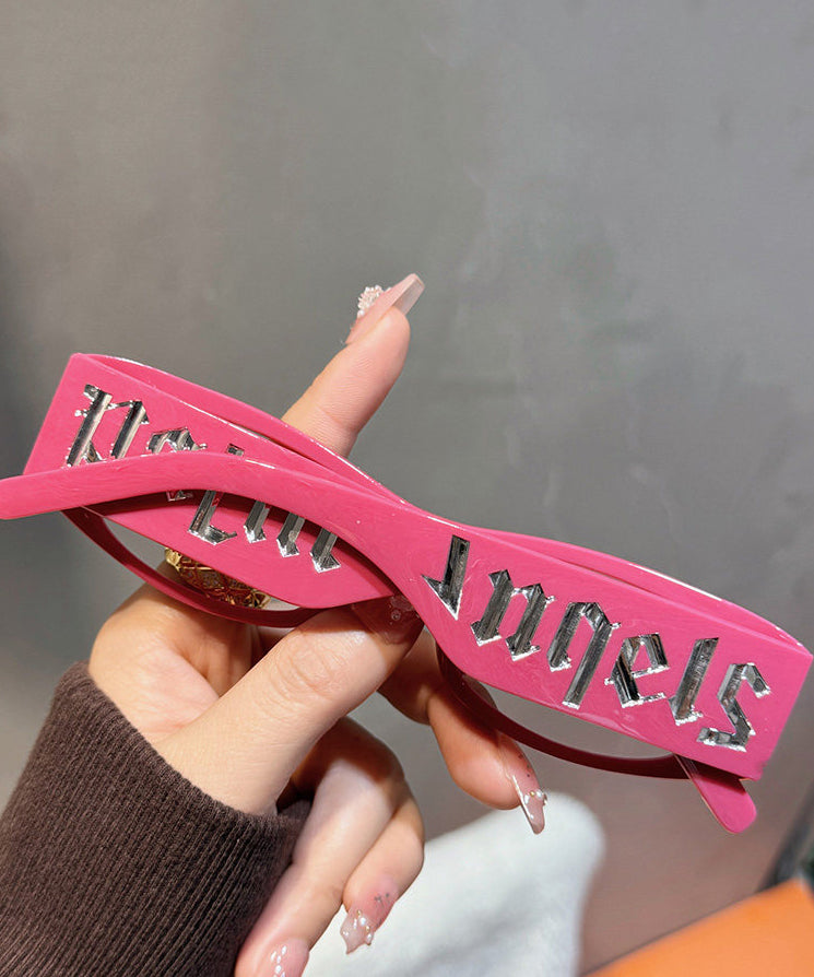 Boho Rose Resin Graphic Sunglasses