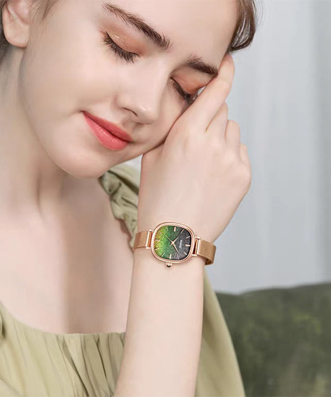Boutique Green Stainless Steel Quartz Movement Waterproof Watches