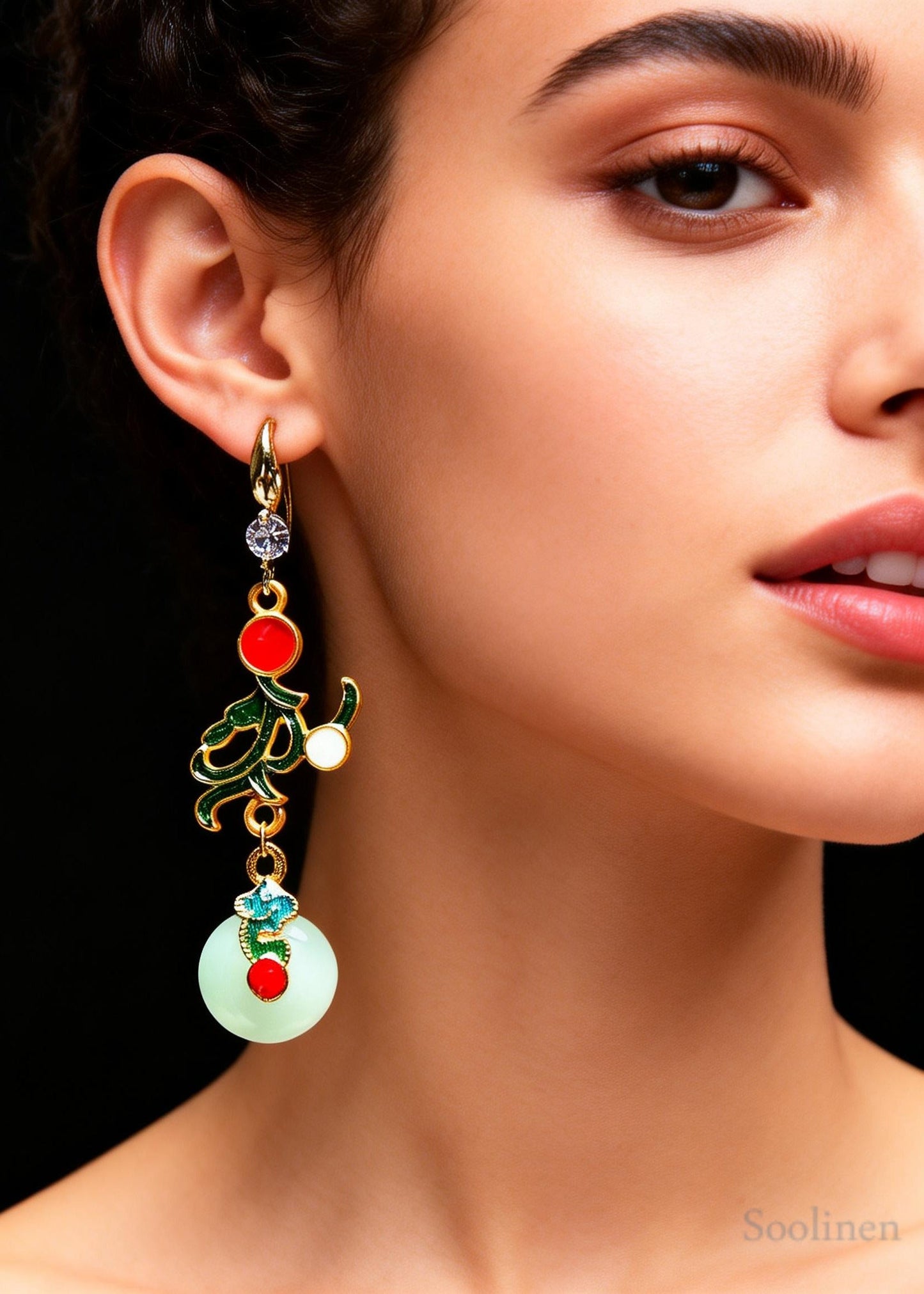 Boutique Jade Original Design Gilding Drop Earrings