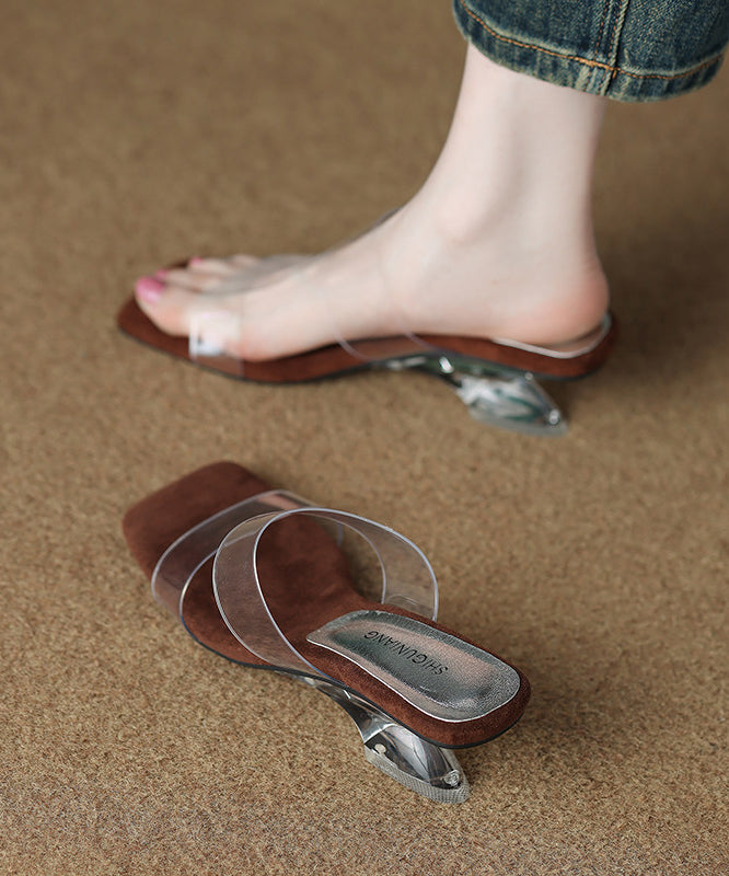 Casual Purple Peep Toe Thong Sandals