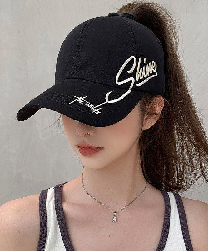 Chic Beige Graphic Embroideried Baseball Cap Hat