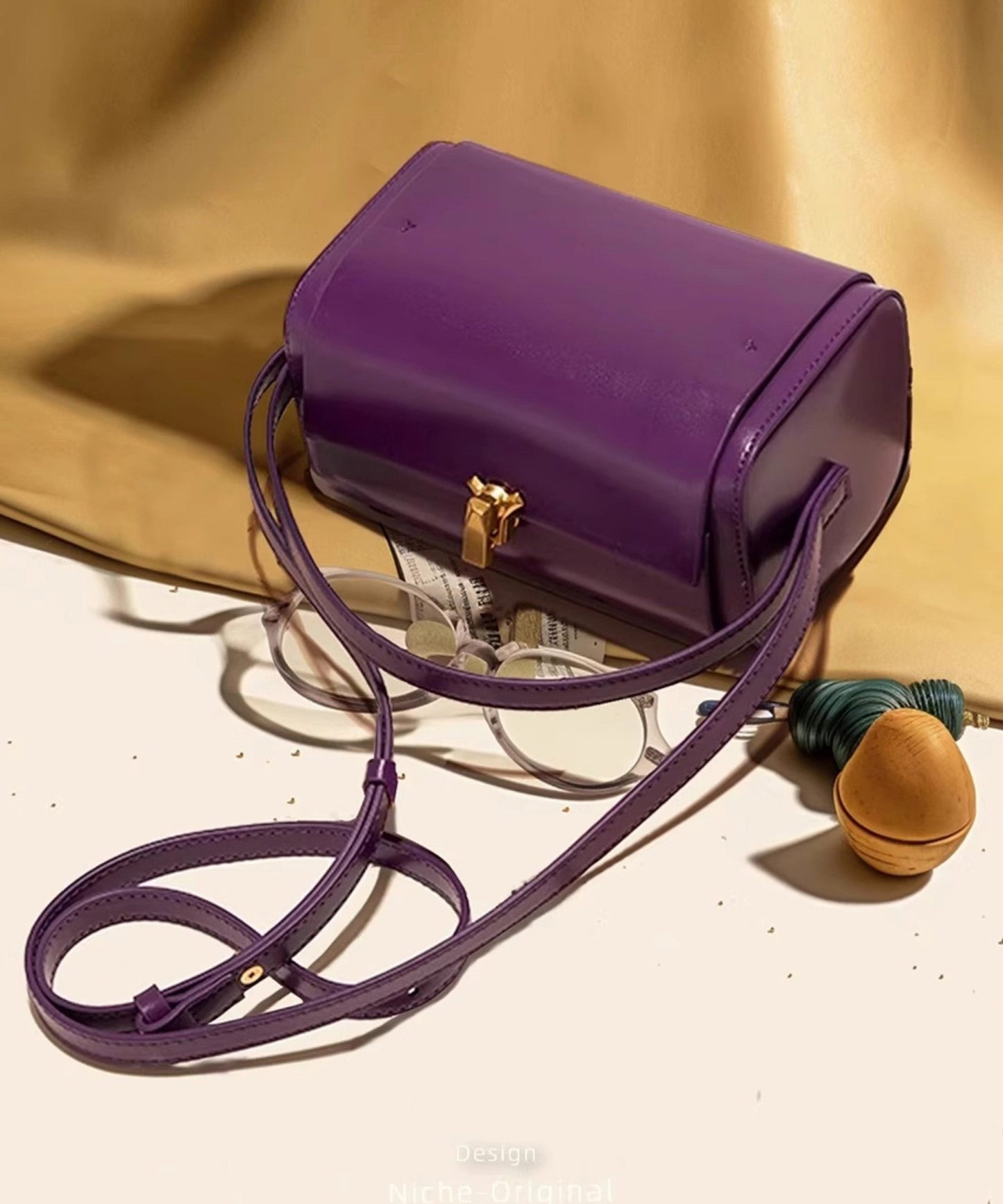 Chic Yellow Versatile Faux Leather Mini Bag