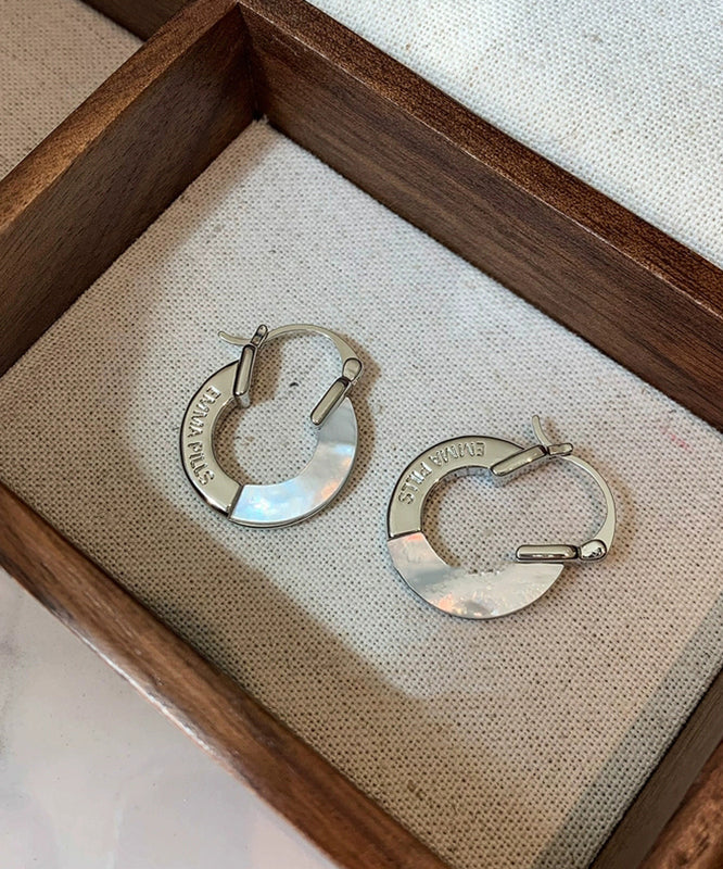 Classy Gold Copper Overgild Fritillary Bulb Hoop Earrings