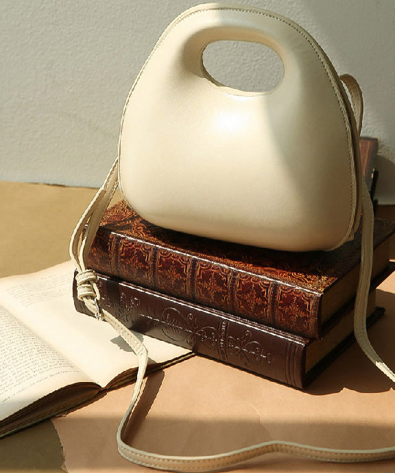 Classy Yellow Faux Leather Versatile Durable Round Bag