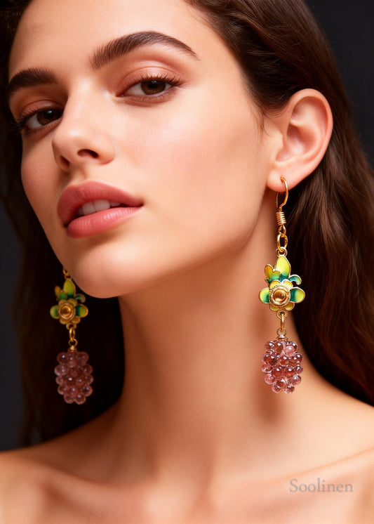 Cute Grades Acrylic Flower Drop Earrings