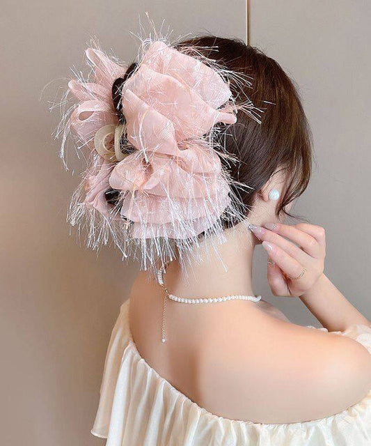 Cute Pink Alloy Cloud Mass Tassel Hairpin