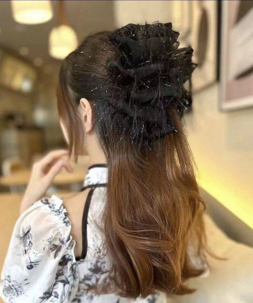 Cute Pink Alloy Cloud Mass Tassel Hairpin