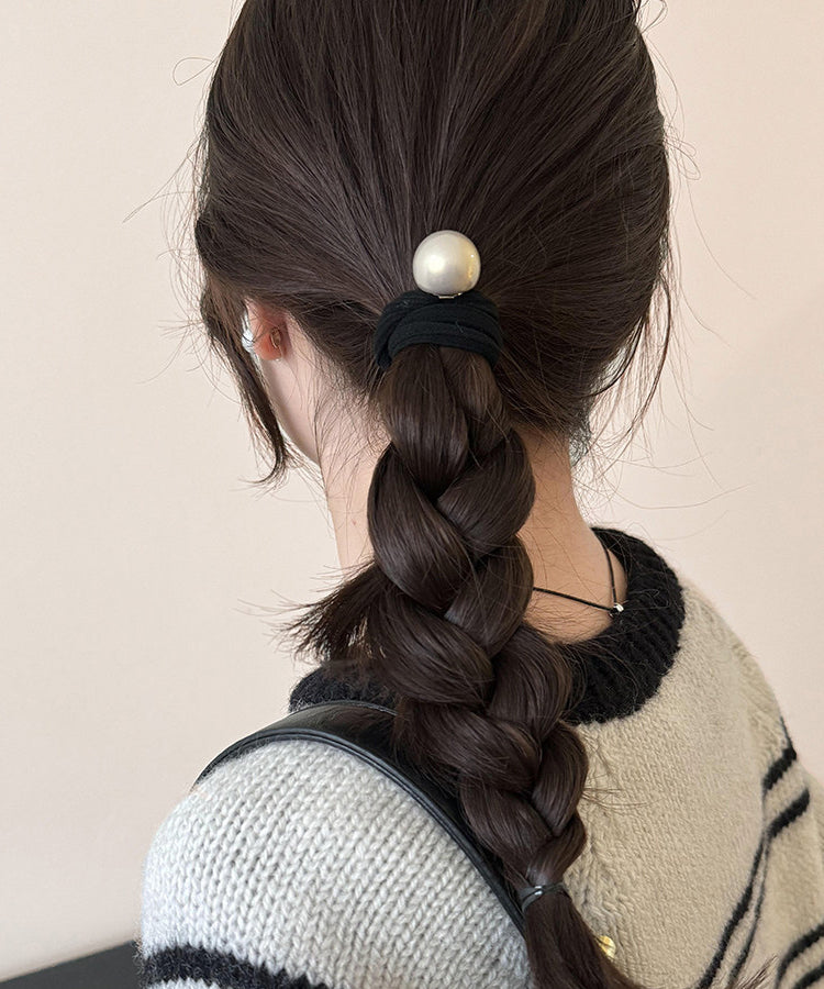 Elegant White Pearl High Elasticity Hair Tie