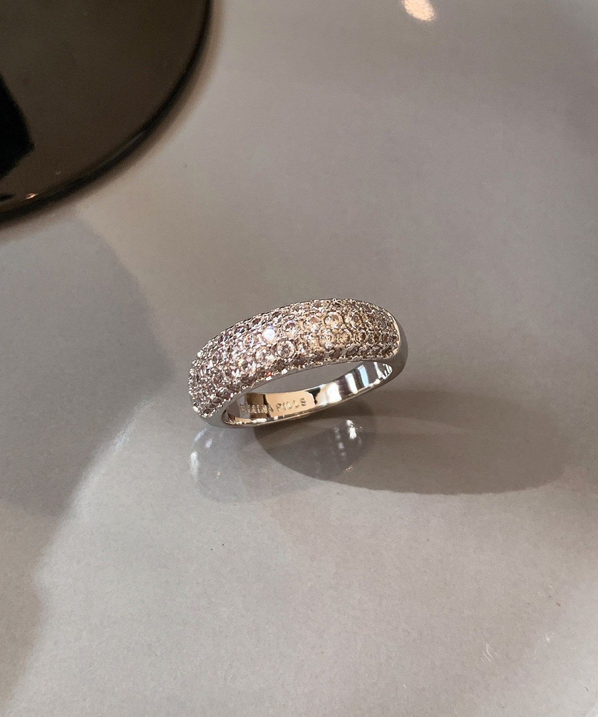 Fashion Silvery Zircon Sparkling Women Ring