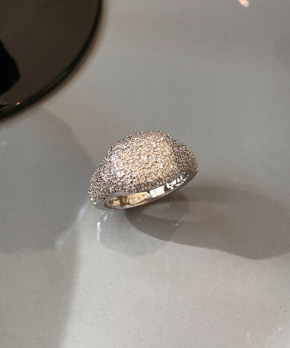 Fashion Silvery Zircon Sparkling Women Ring