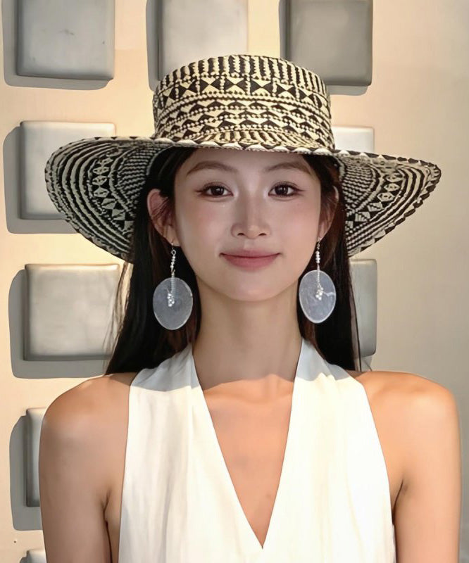 French Style Large Brimmed Straw Woven Sun Hat