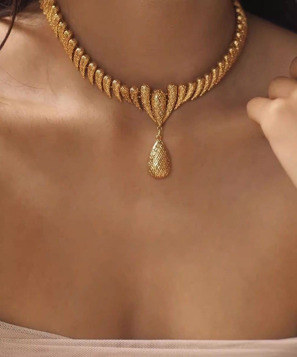 Handmade Golden High Quality Copper Choker