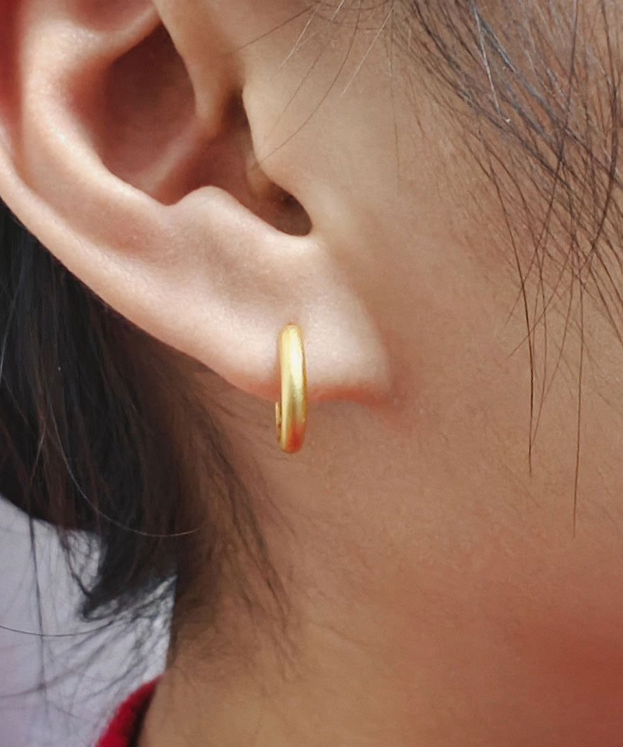 Handmade Original Design Silver Hoop Earrings
