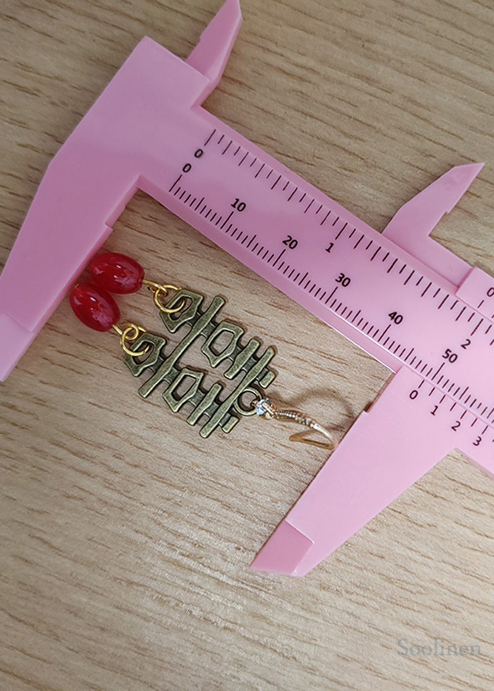 Handmade XI Character Copper Retro Wedding Drop Earrings