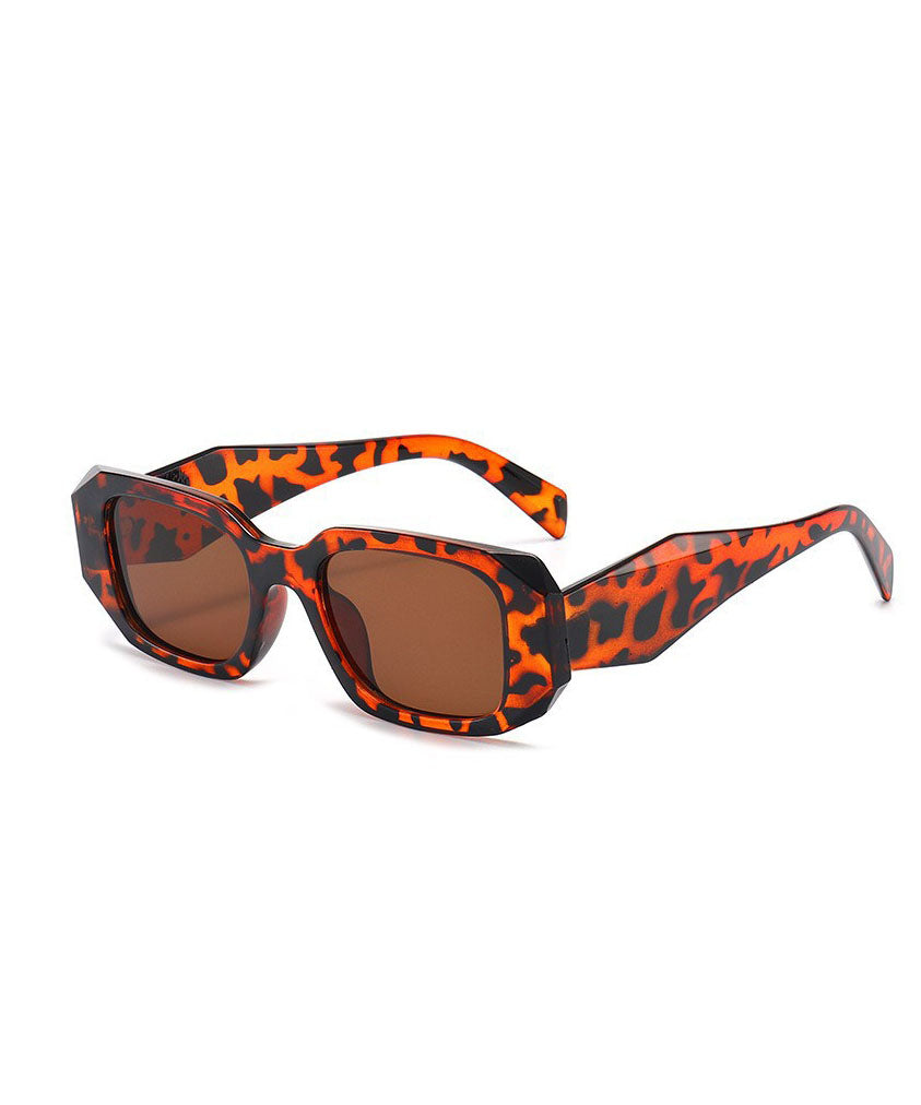 New White Polygonal Fashion Sunglasses