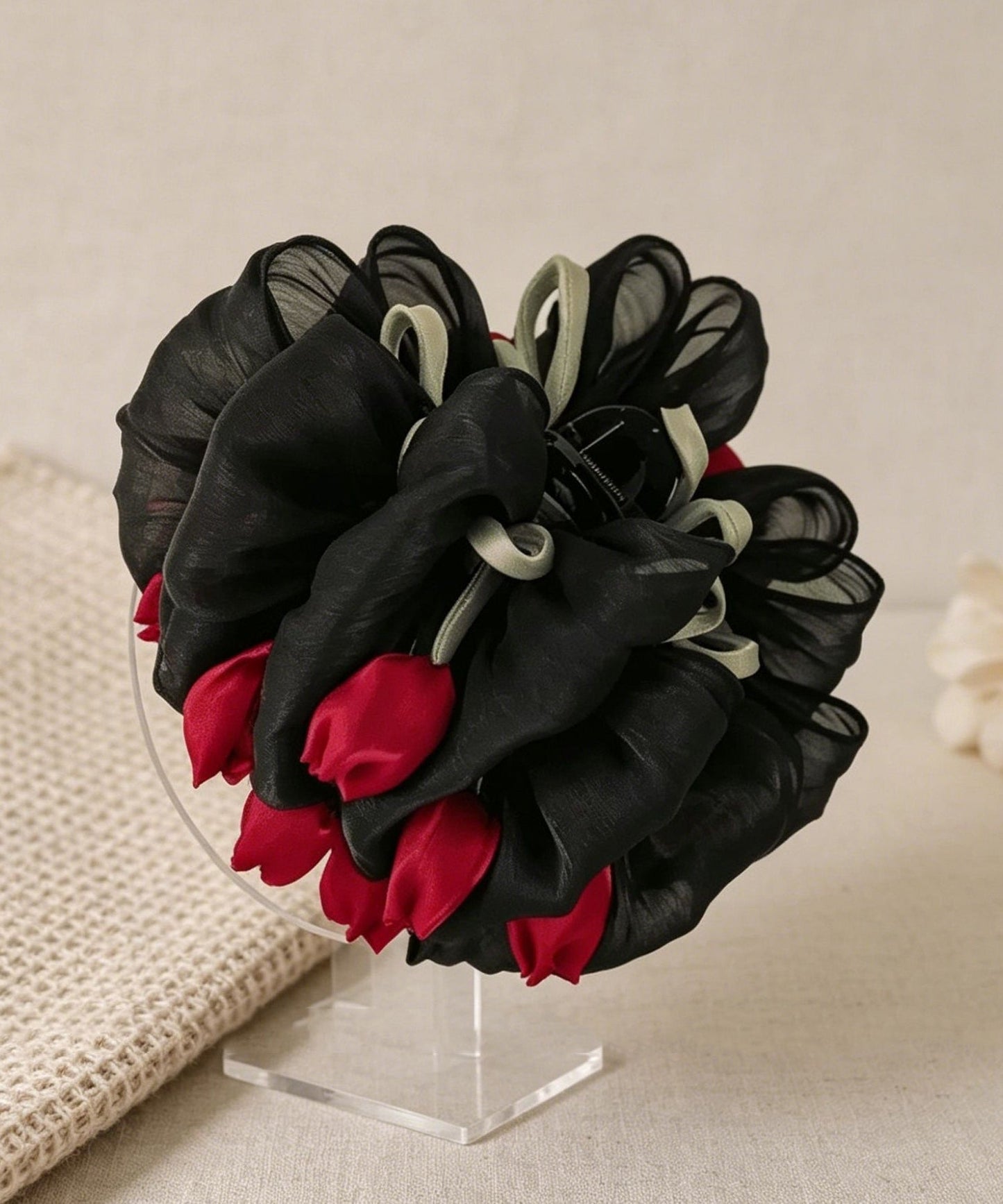 Original Design Pink Alloy Tulip Hairpin