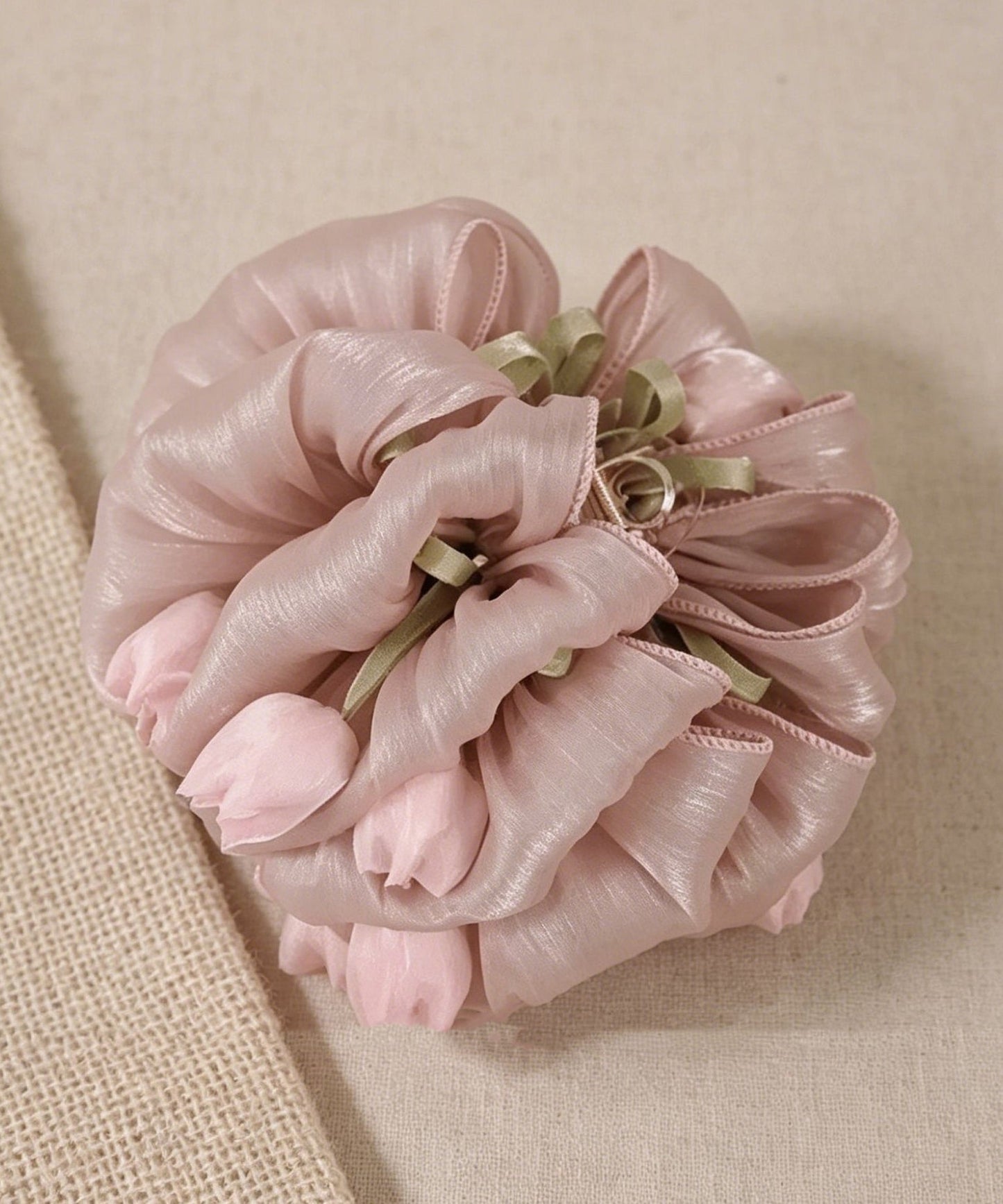 Original Design Pink Alloy Tulip Hairpin