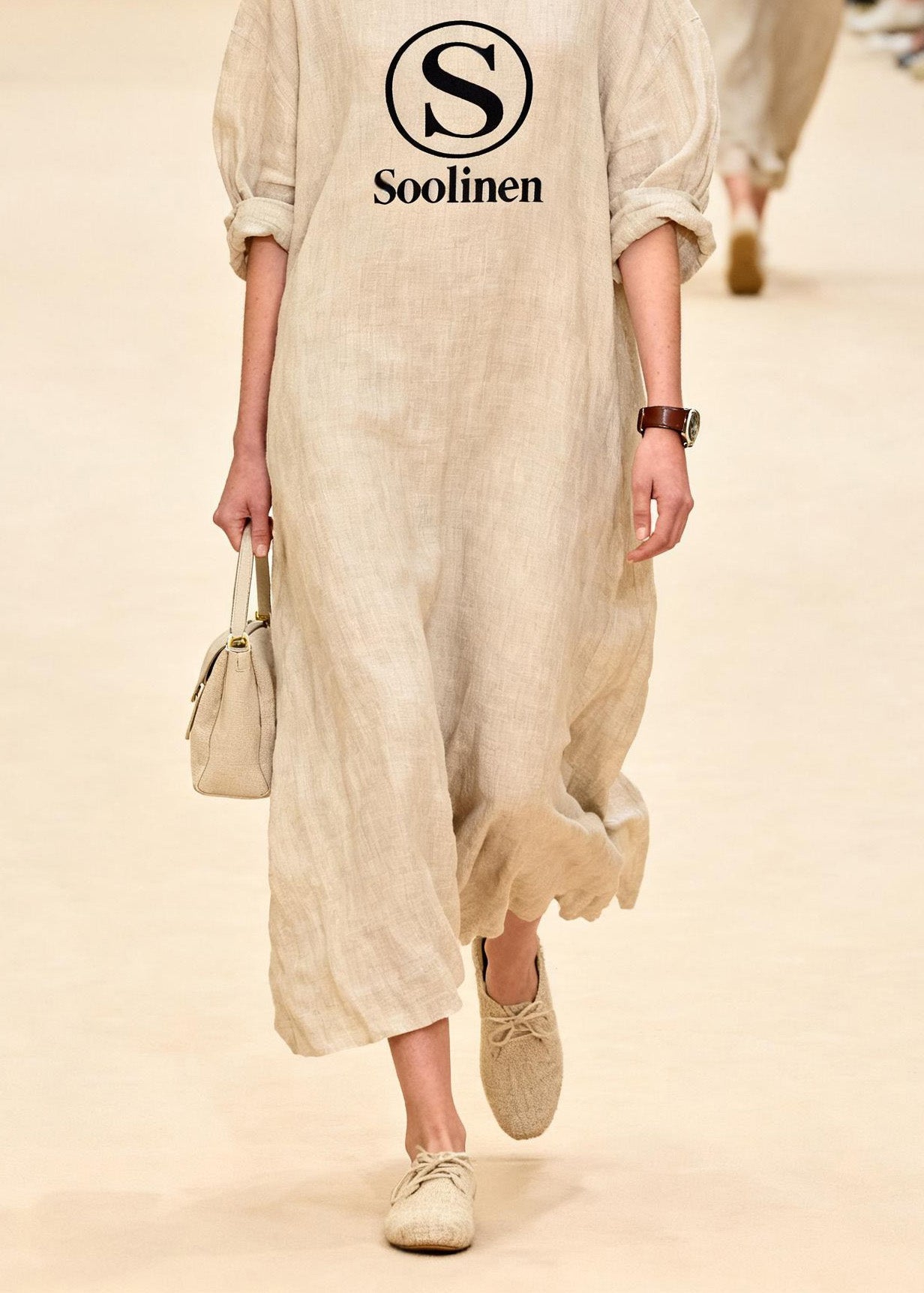Plus Size O Neck Print Linen Maxi Dresses Summer