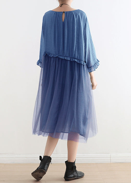 Light Print3 Tull Maxi dresses patchwork chiffon Summer Dresses