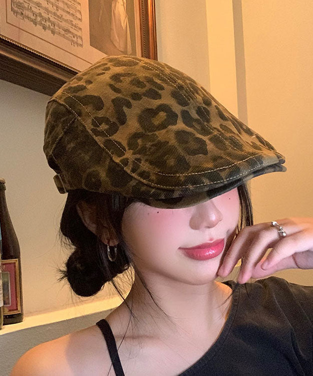 Spicy Girl Leopard Print Versatile Beret Hat