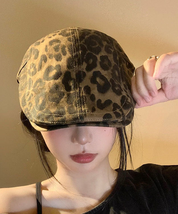 Spicy Girl Leopard Print Versatile Beret Hat