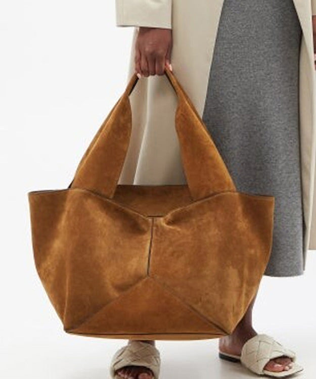 Style Brown Large Capacity Suede Shoulder Bag