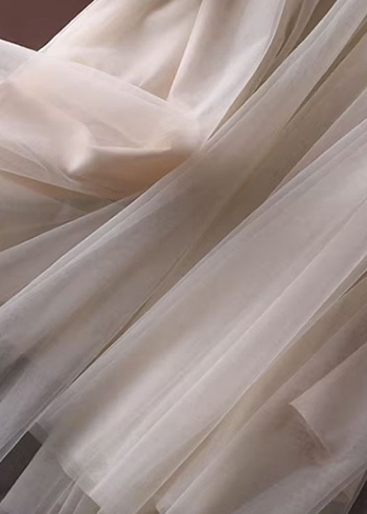 Unique Print2 Tulle Patchwork Denim Strap Dress Summer