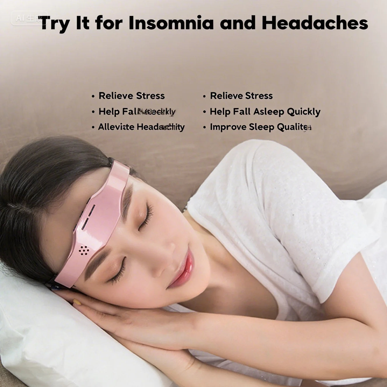 Head massager, pulse-type forehead and head massage device for sleep aid