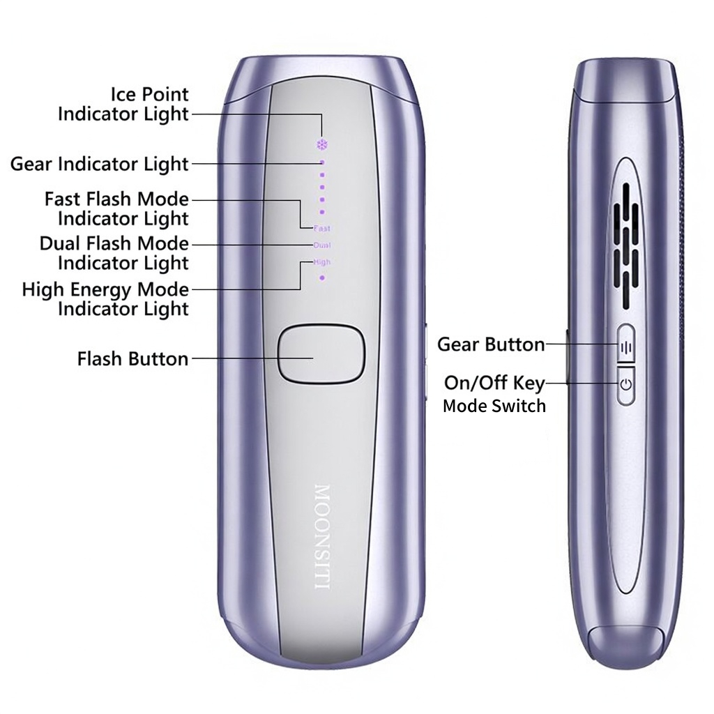 Dual-tube Laser Full-Body Pain-Free Hair Removal System