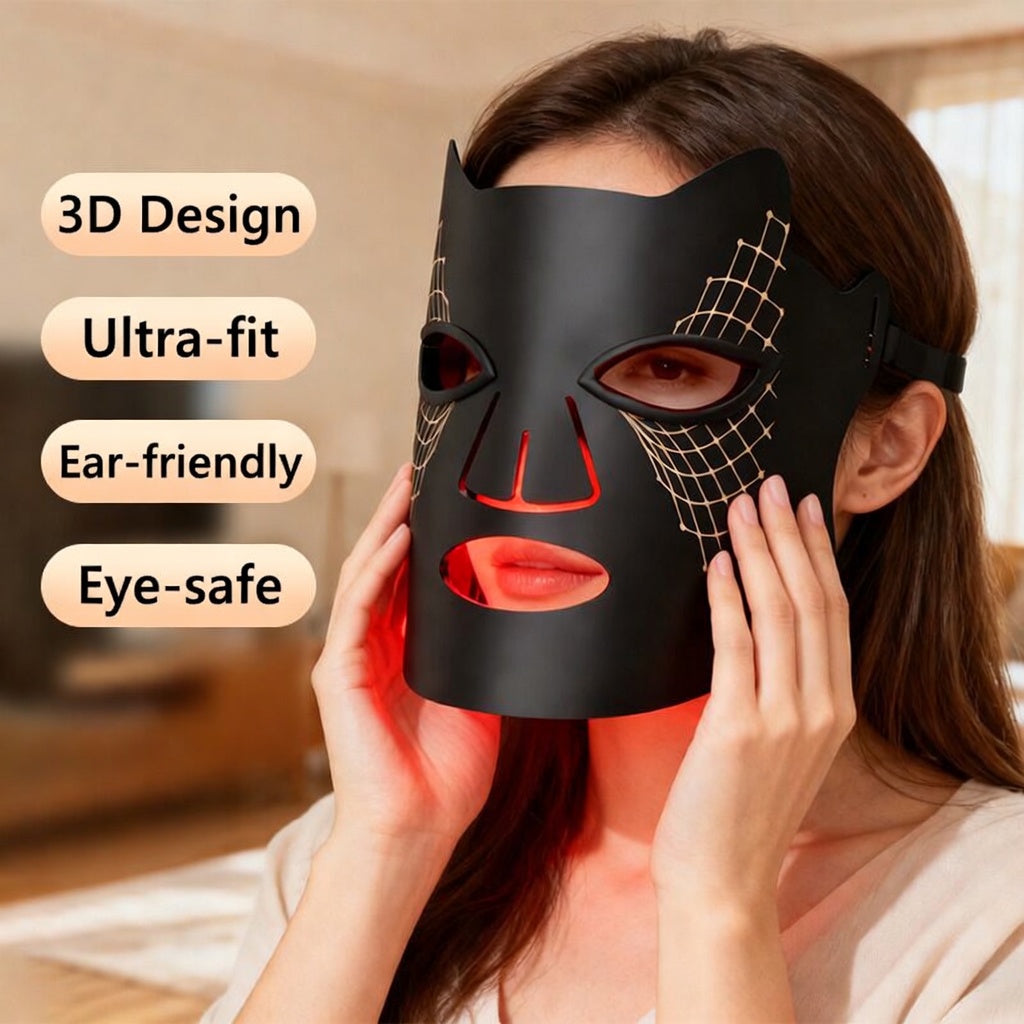 LED Facial Mask for Brightening, Acne Reduction, and Fading Dark Spots
